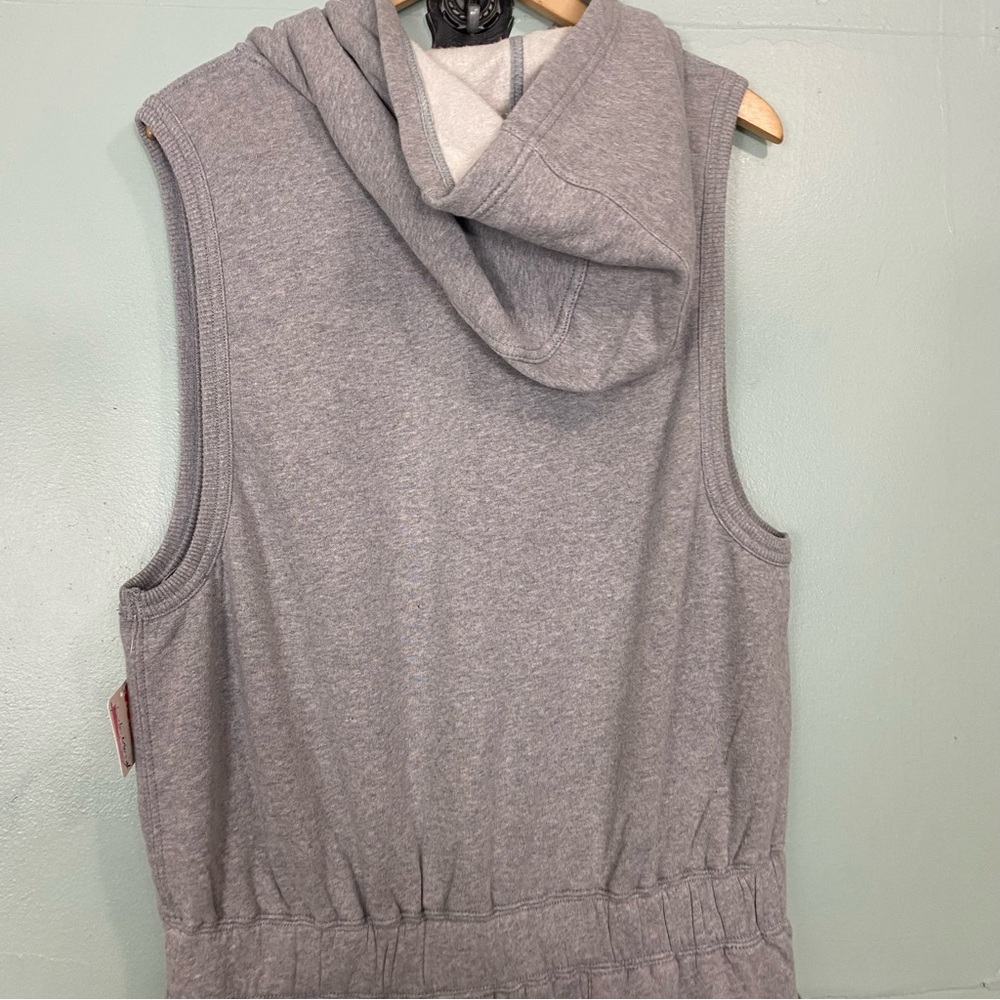 Free People Gray Sleeveless Hooded Jumpsuit - Picture 4 of 4
